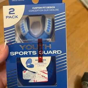 Youth Sports Guard Blue 2-Pack with case, custom fit